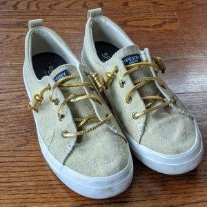 Gold shimmer Sperry's